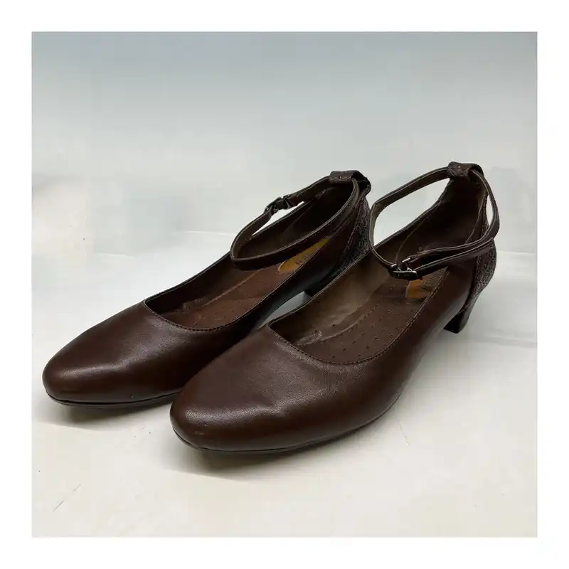کفش زنانه سرزمین چرم کد 960 رنگ قهوه ای
