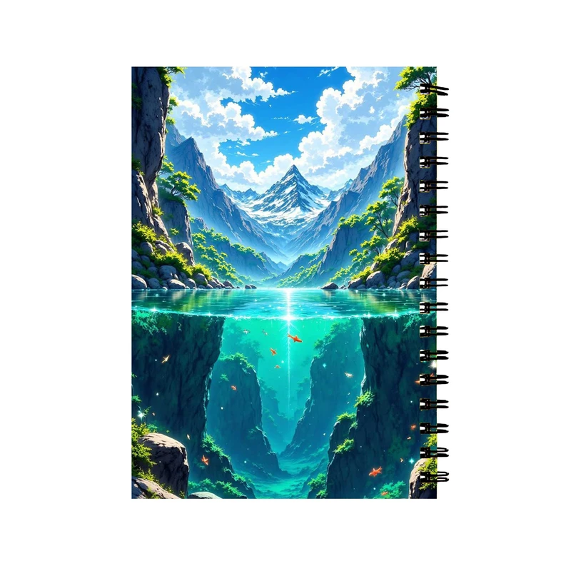 دفتر مشق 60 برگ مدل طبیعت زیبا کد 0187