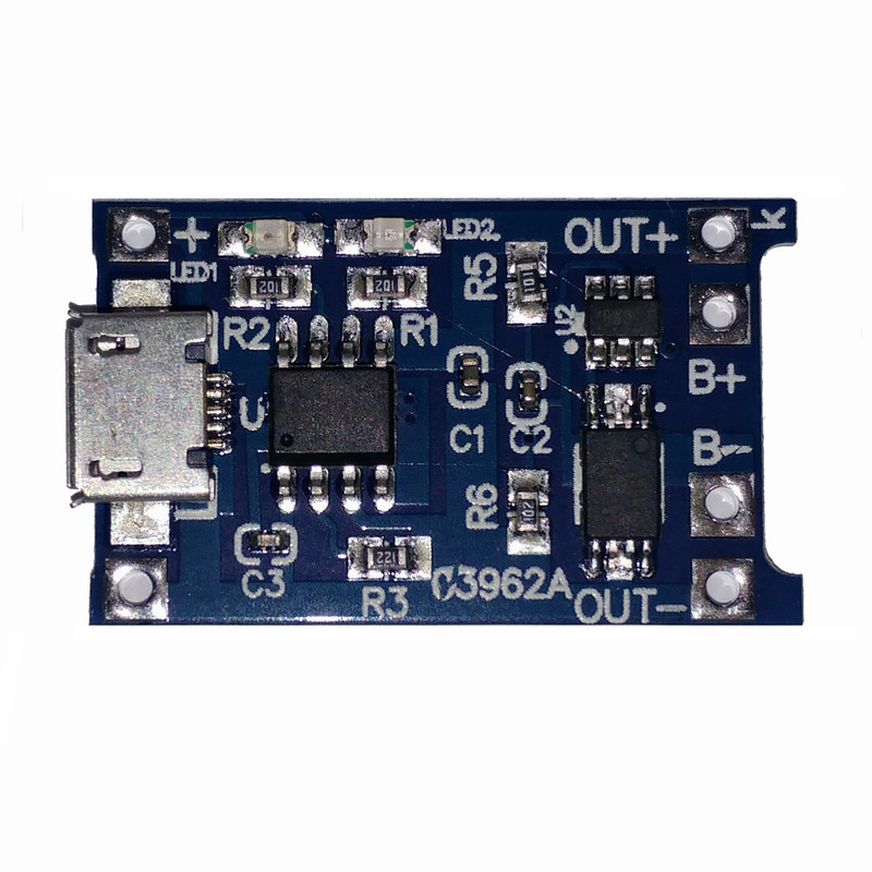 ماژول شارژر باتری  مدل TP- 4056 Micro USB بسته 2 عددی