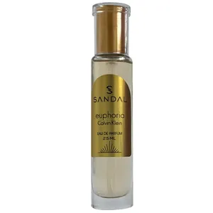 عطر جیبی زنانه صندل مدل ایفوریا با رایحه گرم حجم ۲۵ میلی‌لیتر