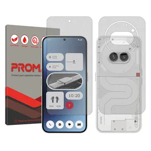 Promate Resistant model Matte screen protector suitable for Nothing Phone 2a mobile phone along with the back of the phone