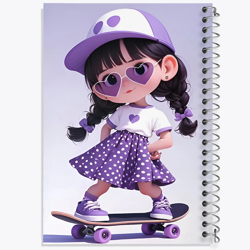 دفتر نقاشی 50 برگ خندالو طرح دخترانه کیوت کد F6688