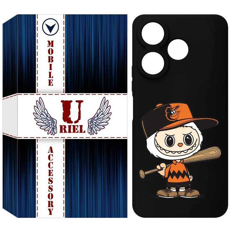 کاور یوریل مدل KSH کد 128 طرح عروسک لبوبو مناسب برای گوشی موبایل شیائومی Redmi 13x / 13 4G / Poco M6 4G