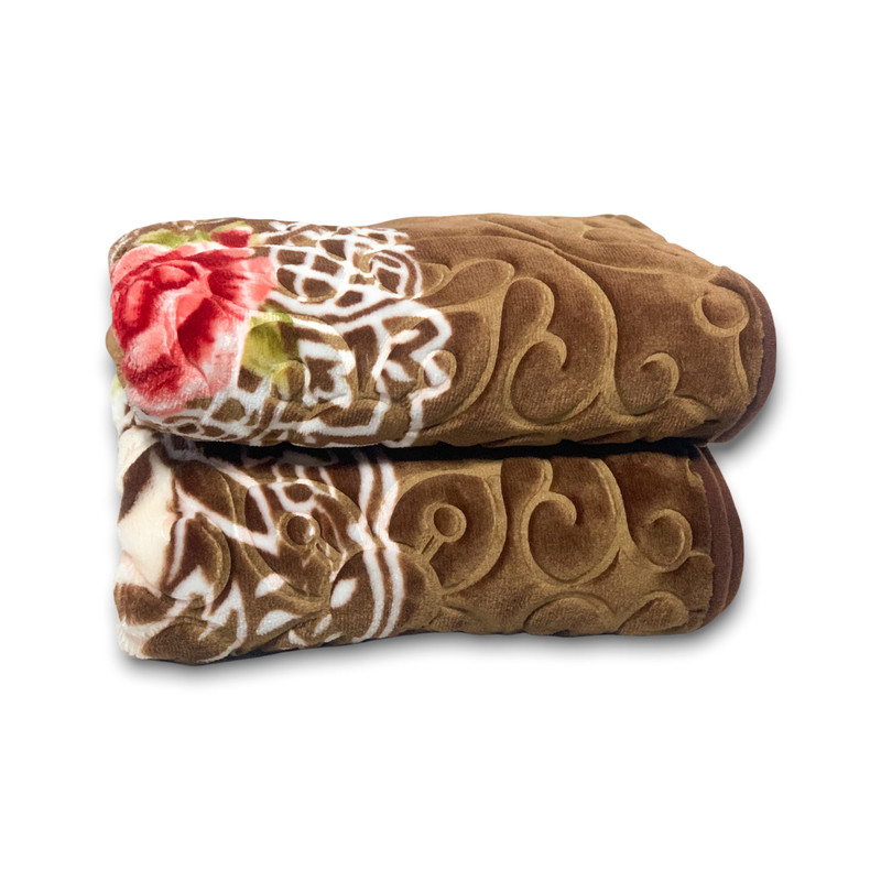 پتو گلبافت مدل برجسته کد 32_126سایز 220x160 سانتی متر