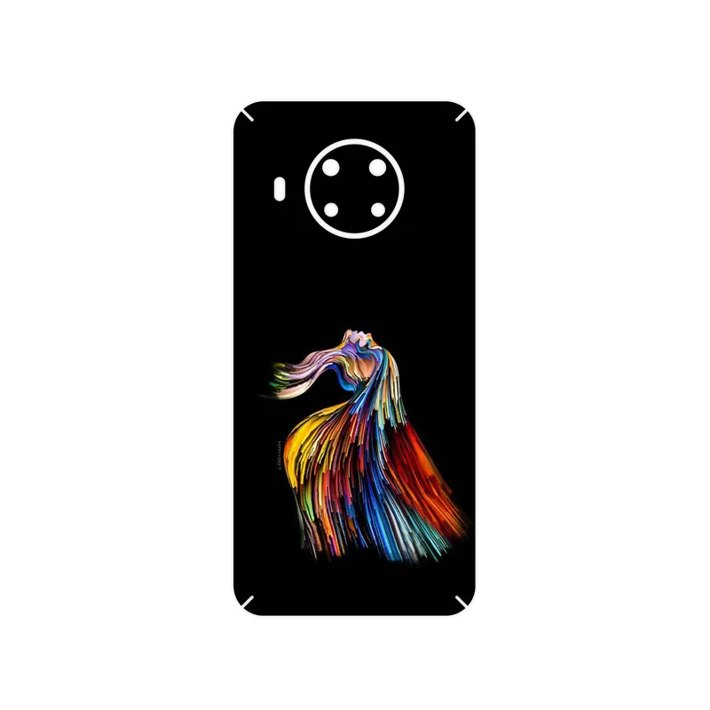 برچسب پوششی ماهوت مدل Rainbow Hair Digital Art مناسب برای گوشی موبایل نوکیا X20