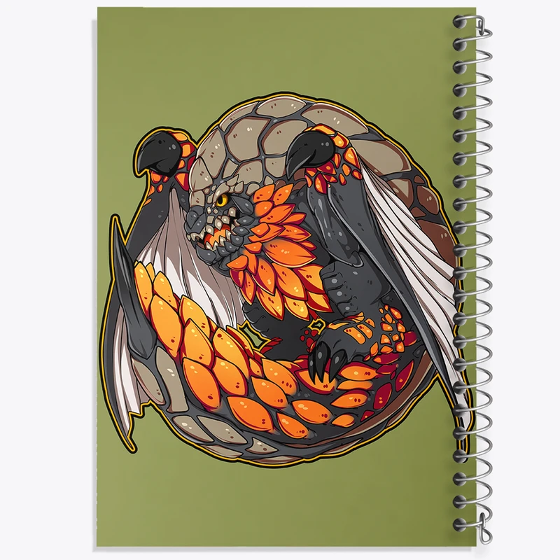 دفتر شطرنجی 50 برگ خندالو مدل بازی شکارچی هیولا (Monster Hunter) کد 33217