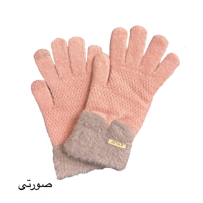 دستکش بافتنی دخترانه مدل xmd کد 04