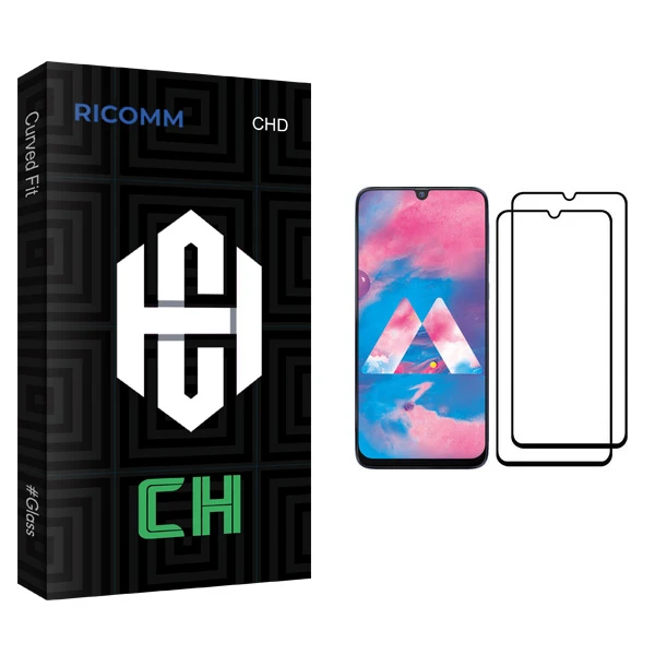 محافظ صفحه نمایش ریکام مدل CH glass مناسب برای گوشی موبایل سامسونگ Galaxy M30 بسته دو عددی