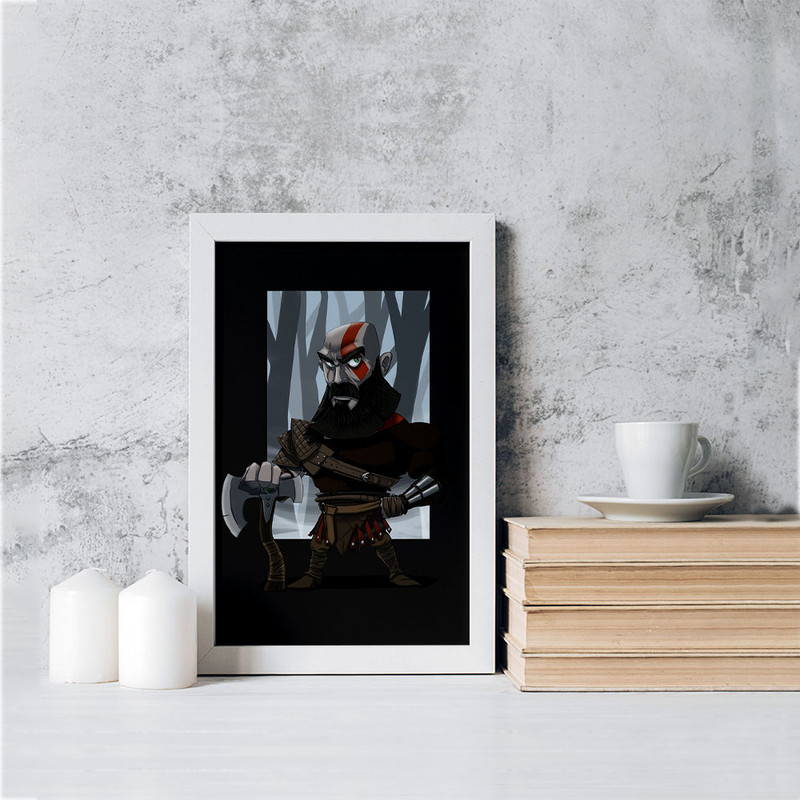 تابلو خندالو مدل بازی گاد آف وار God Of War کد 28627