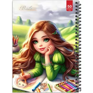 دفتر نقاشی 50 برگ انتشارات بله طرح دختر طراح کد A4-L159