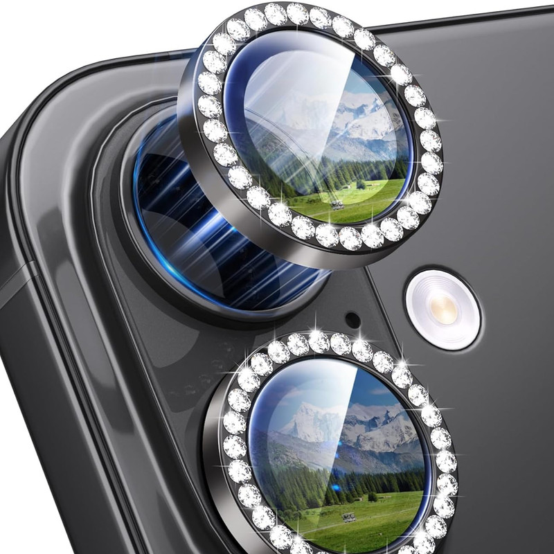 محافظ لنز دوربین فلزی ام‌گلس مدل RNG Diamond MG مناسب برای گوشی موبایل اپل iPhone 17