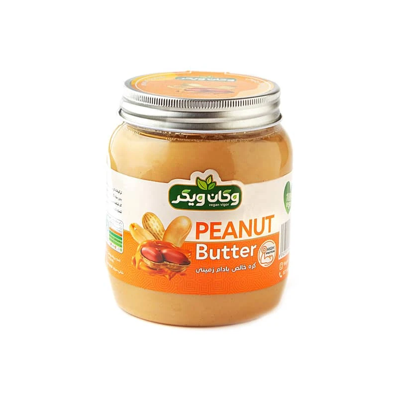 کره بادام زمینی خالص وگان ویگر - 900 گرم