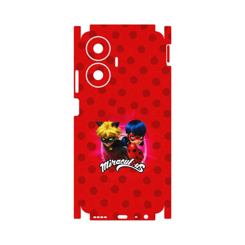 برچسب پوششی ماهوت مدل Ladybug and Cat Noir-FullSkin مناسب برای گوشی موبایل ریلمی C55