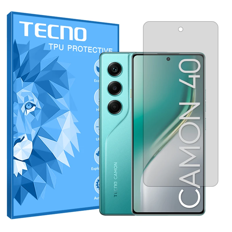 محافظ صفحه نمایش شفاف تکنو مدل Resistant مناسب برای گوشی موبایل تکنو Camon 40