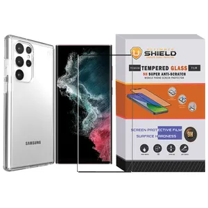 Ultimate Shield Clear-UGL Cover suitable for Samsung Galaxy S24 Ultra 5G with screen protector