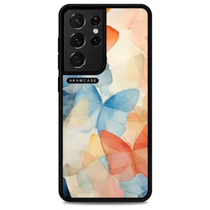 AKAM AMC-WSGS21U-BUTTERFLY-14 Cover For Samsung Galaxy S21 Ultra