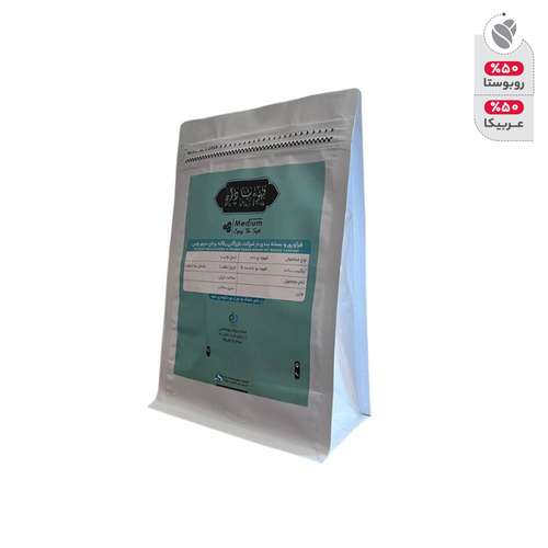 دانه قهوه عربیکا روبوستا مدیوم قهوه سینا دان - 500 گرم
