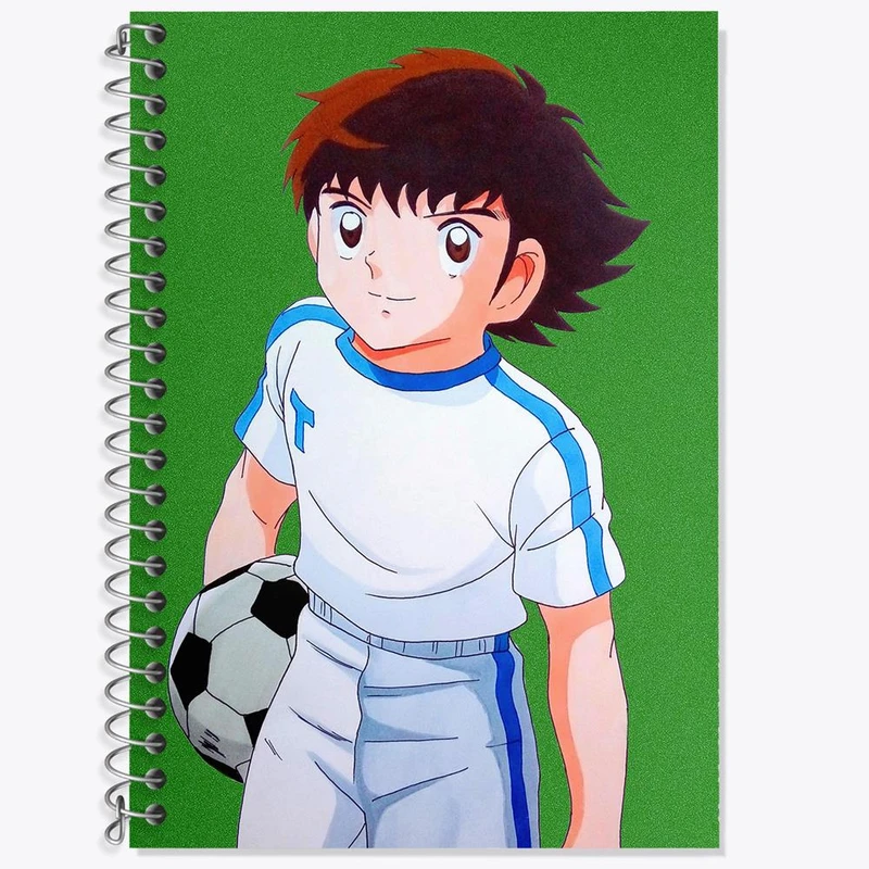 دفتر زبان 50 برگ خندالو مدل دو خط طرح سوباسا فوتبالیست ها کد 10553