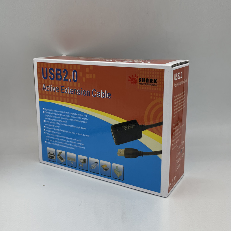 کابل افزایش طول USB 2.0 شارک مدل +CHIPSET طول 15 متر