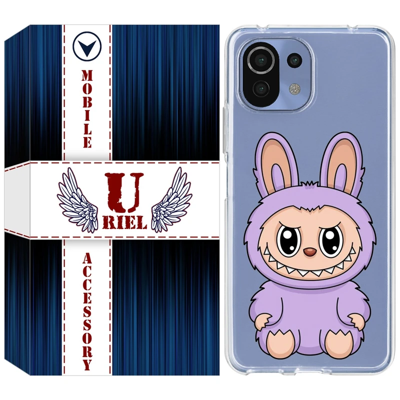 کاور یوریل مدل Clear کد 130 طرح لبوبو Labubu مناسب برای گوشی موبایل شیائومی Mi 11 Lite / 11 Lite 5G NE