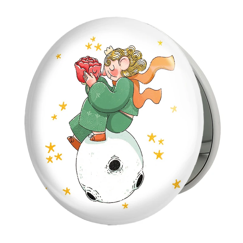 آینه جیبی خندالو طرح شازده کوچولو مدل تاشو کد 25794 