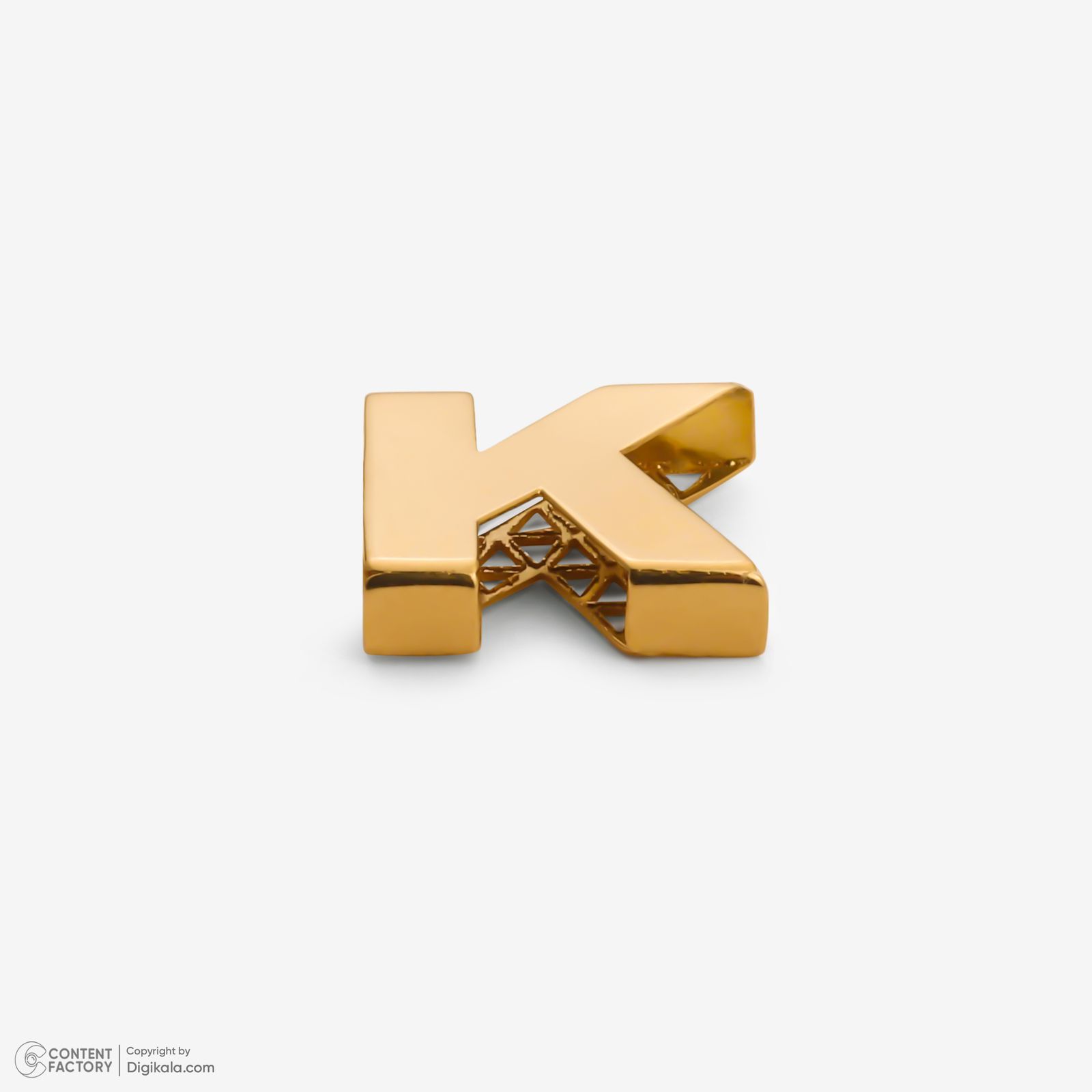 آویز گردنبند طلا 18 عیار زنانه گلدم طرح حرف K کد pe144007 -  - 3