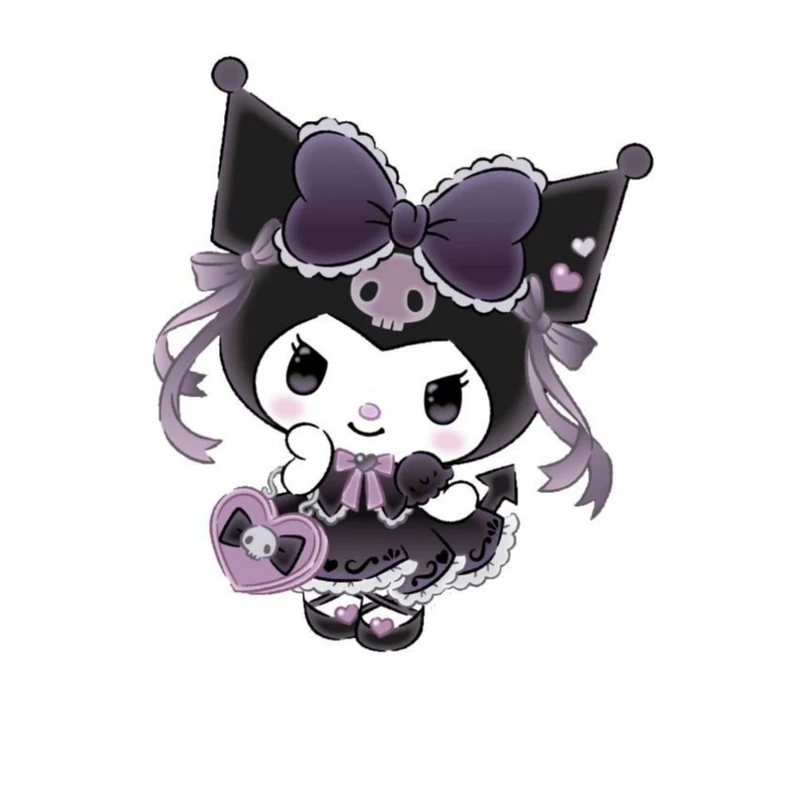 استیکر پارچه و لباس پاد آفرین مدل کارتونی کورومی kuromi کد 155