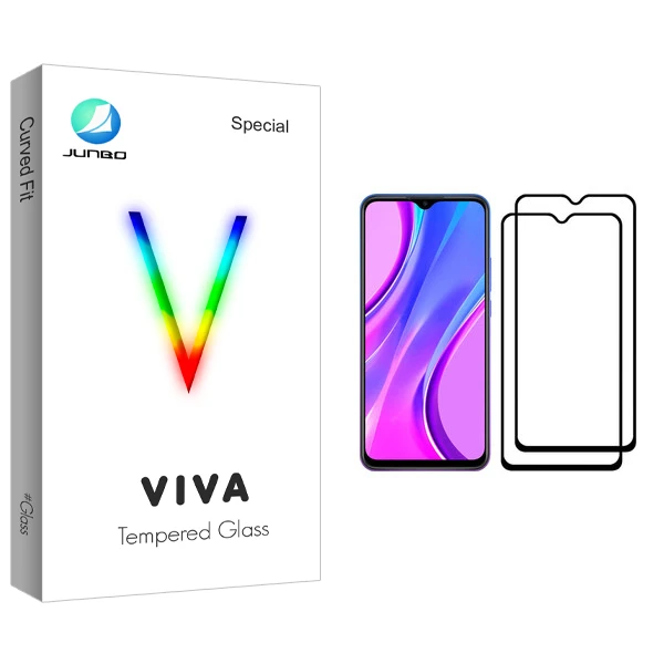 محافظ صفحه نمایش جانبو مدل Viva Glass مناسب برای گوشی موبایل شیائومی Redmi 9 بسته دو عددی
