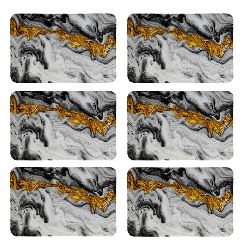 زیربشقابی طرح سنگ کد 8625 بسته 6 عددی