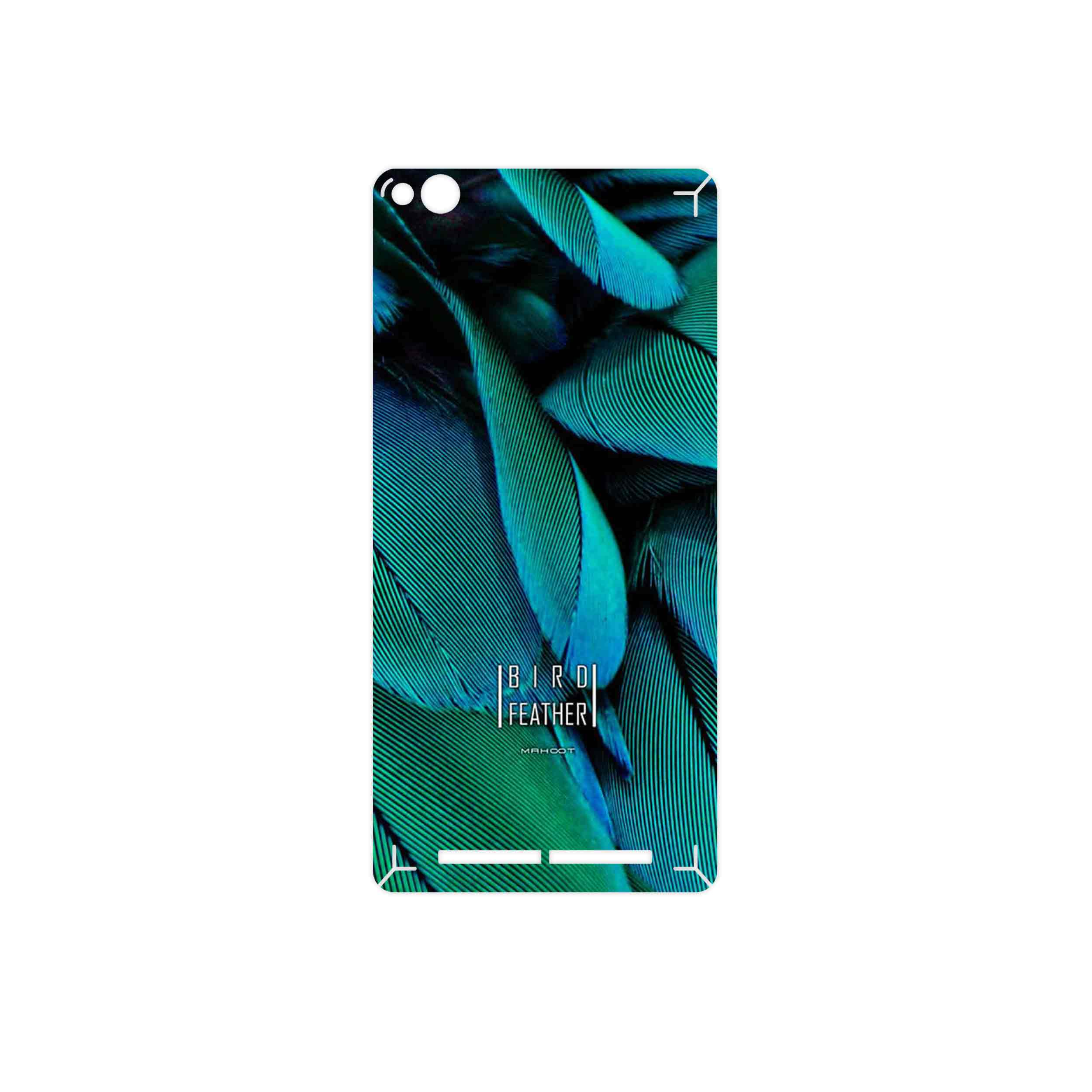 برچسب پوششی ماهوت مدل Green Feather مناسب برای گوشی موبایل شیائومی Redmi 3