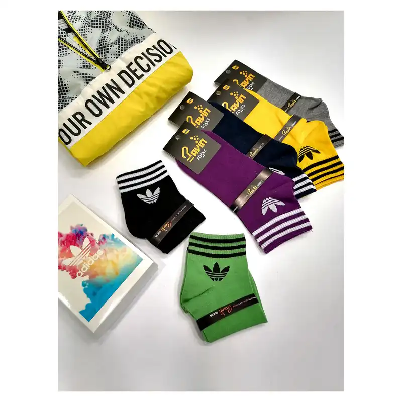 جوراب ورزشی زنانه پاوین مدل  3 مجموعه 6 عددی