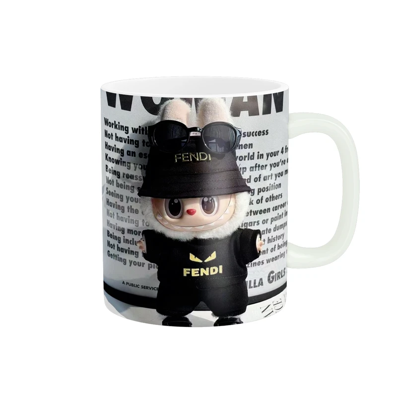 ماگ پاد آفرین مدل عروسک لبوبو کد PM4944