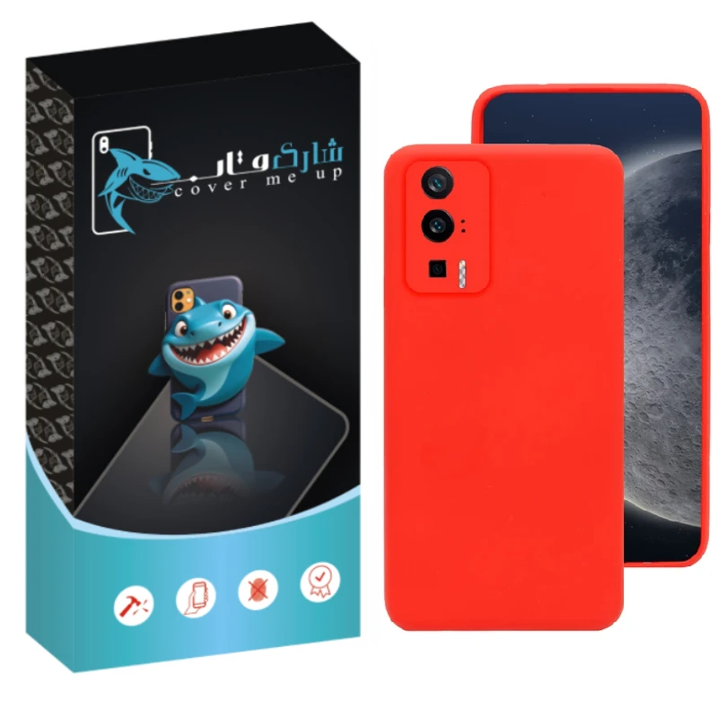 کاور شارک قاب مدل سیلیکونی  مناسب برای گوشی موبایل شیائومی Poco F5 Pro