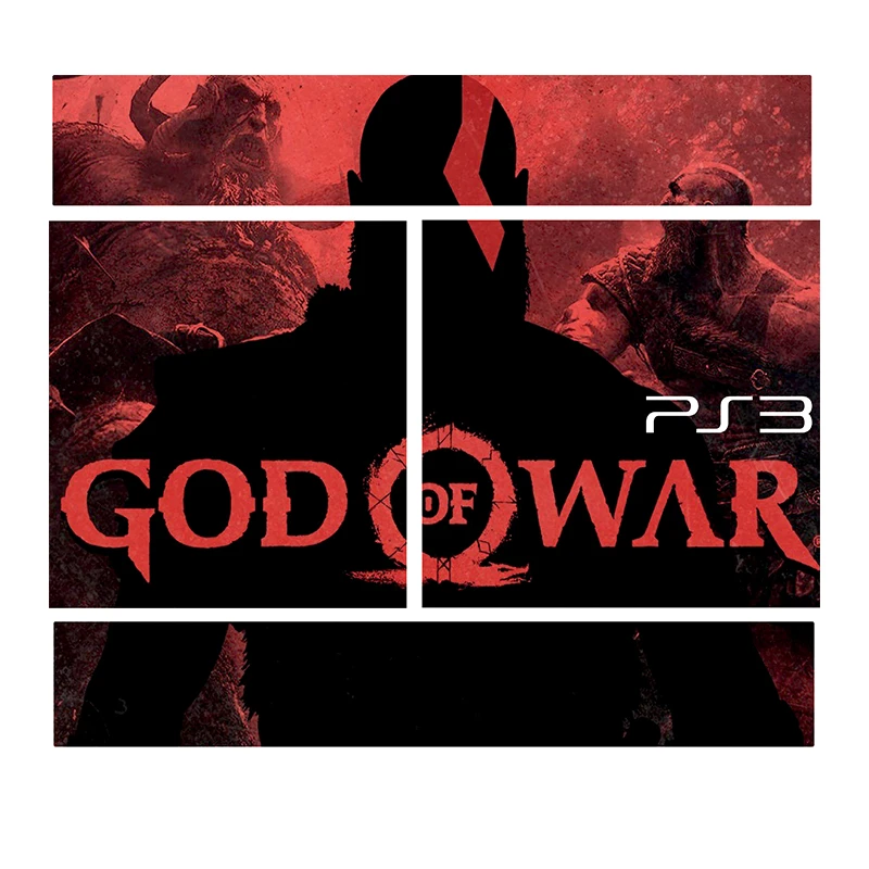   برچسب پلی استیشن 3 سوپر اسلیم مدلGOD OF WAR 01 مجموعه 4 عددی 