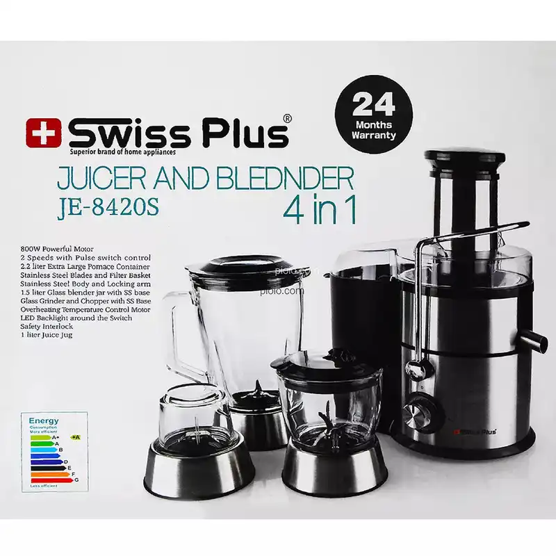 آبمیوه گیری سوئیس پلاس مدل JE-8420S