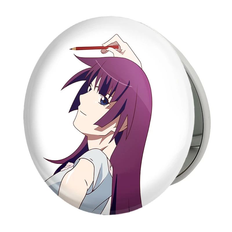 آینه جیبی خندالو طرح سنجو گاهارا انیمه مونوگاتاری مدل تاشو کد 16218 