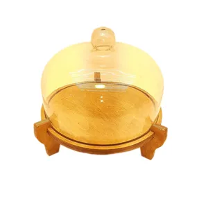 کیک خوری چوبی پایه دار کد 1013 