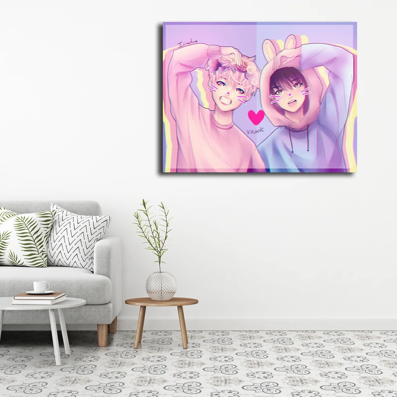 تابلو شاسی مدل taekook fanart کد 5