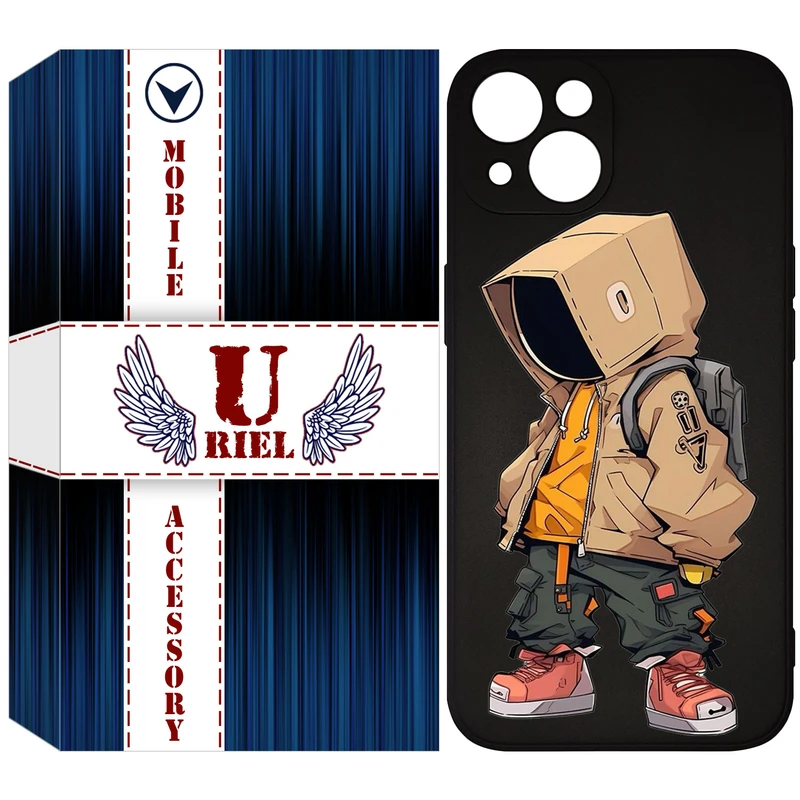 کاور یوریل مدل KSH کد 39 طرح پسر مناسب برای گوشی موبایل اپل iPhone 13