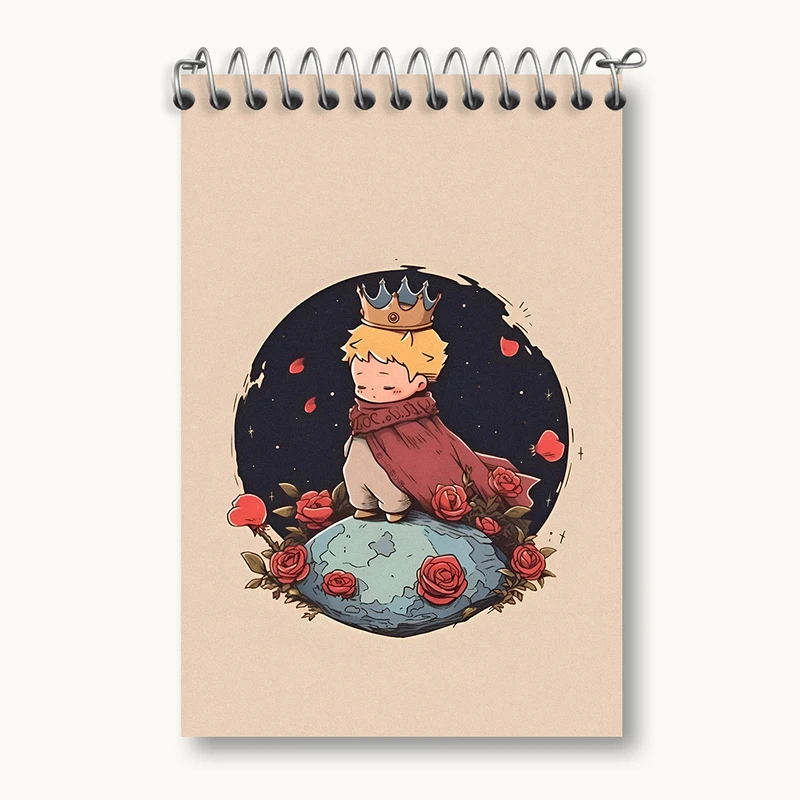 دفتر یادداشت 50 برگ خندالو طرح شازده کوچولو کد N3813