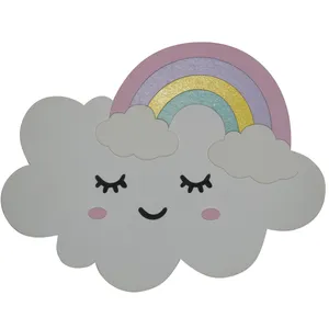 چراغ خواب اتاق کودک مدل ابر و رنگین کمان
