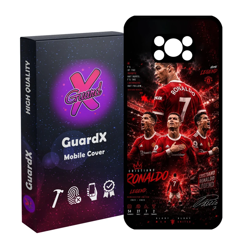 کاور گارد ایکس طرح Ronaldo مدل 11091 مناسب برای گوشی موبایل شیائومی Poco X3 NFC/Poco X3/Poco X3 Pro
