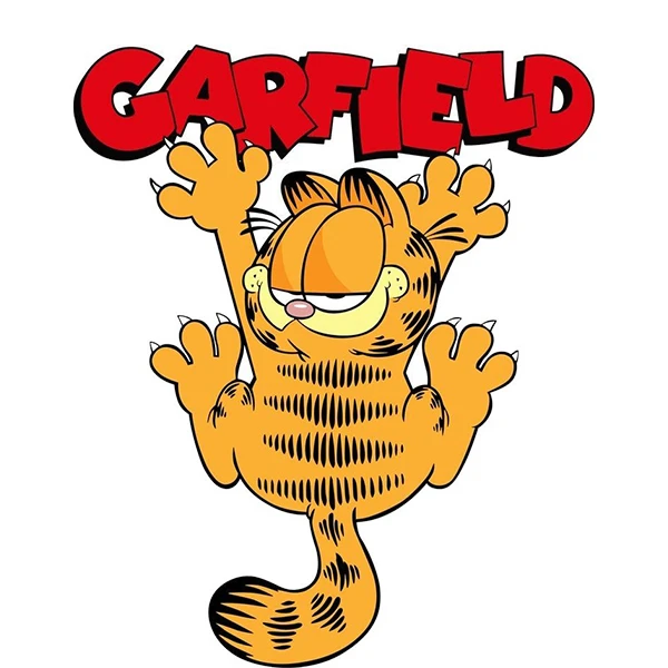 استیکر پارچه و لباس پاد آفرین طرح کارتونی گارفیلد کد 5697