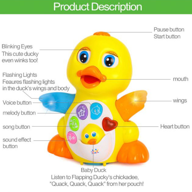 بازی آموزشی موزیکال هولا مدل Dancing Duck