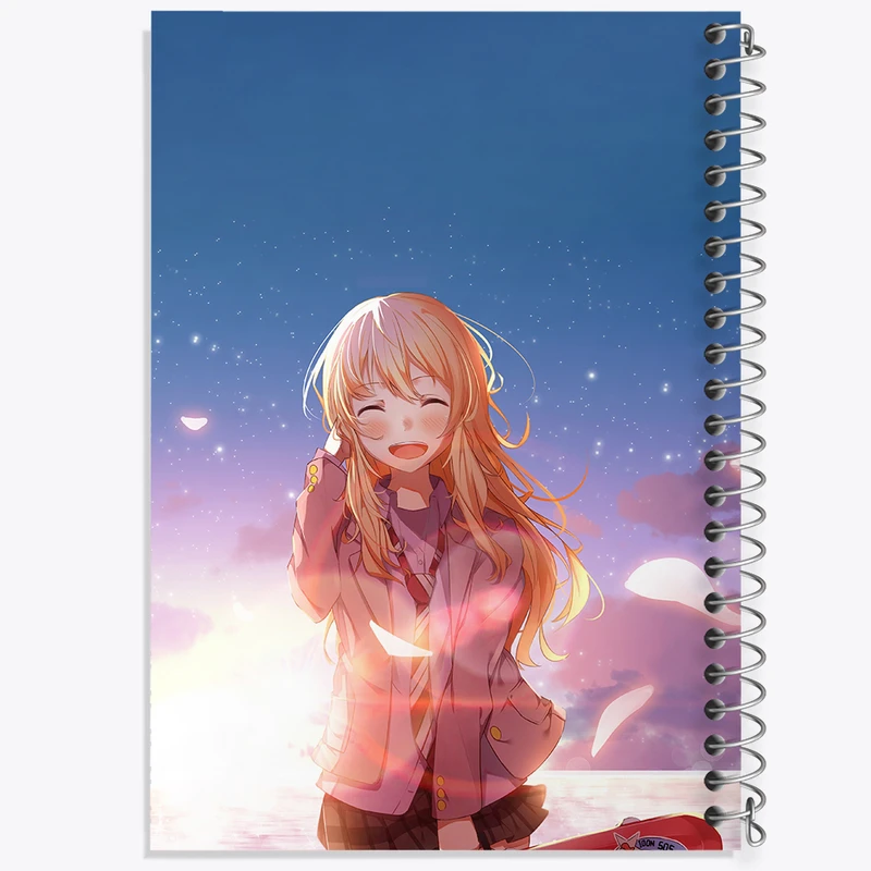 دفتر مشق 50 برگ خندالو طرح کائوری انیمه دروغ تو در آوریل کد 32455