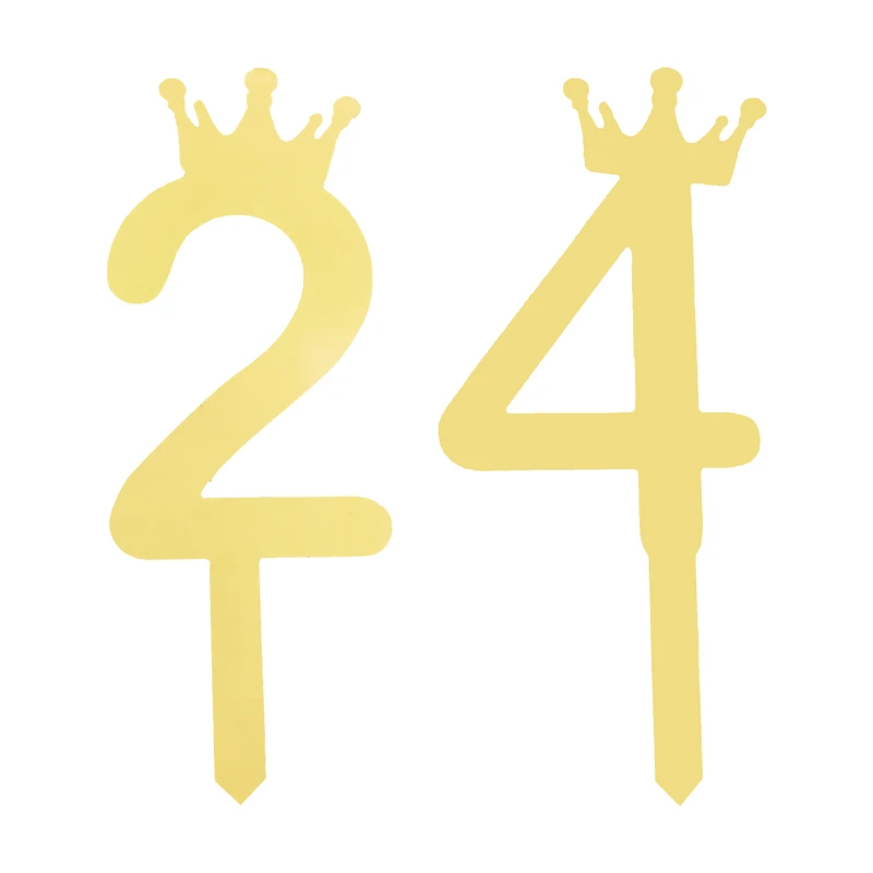 تاپر کیک هانستو مدل عدد 24 کد TPN24 مجموعه 2 عددی