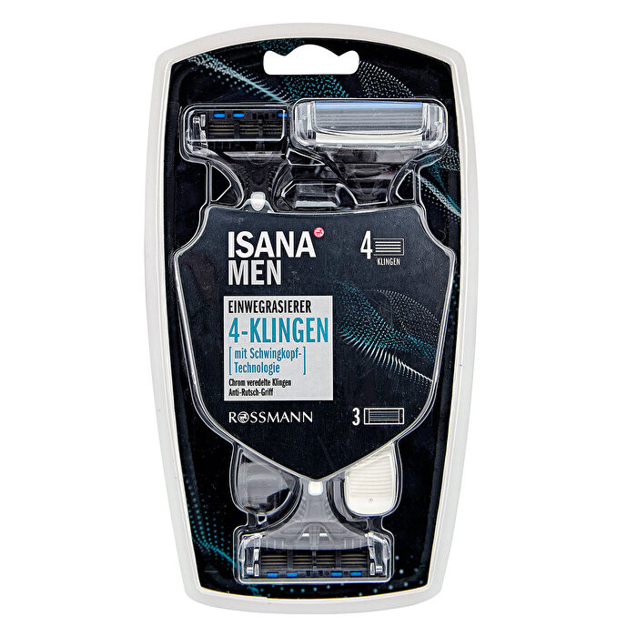 خود تراش ایسانا مدل 4Blade Razor بسته 3 عددی خود تراش ایسانا مدل 4Blade Razor بسته 3 عددی