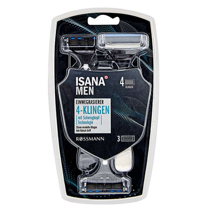 خود تراش ایسانا مدل 4Blade Razor بسته 3 عددی خود تراش ایسانا مدل 4Blade Razor بسته 3 عددی