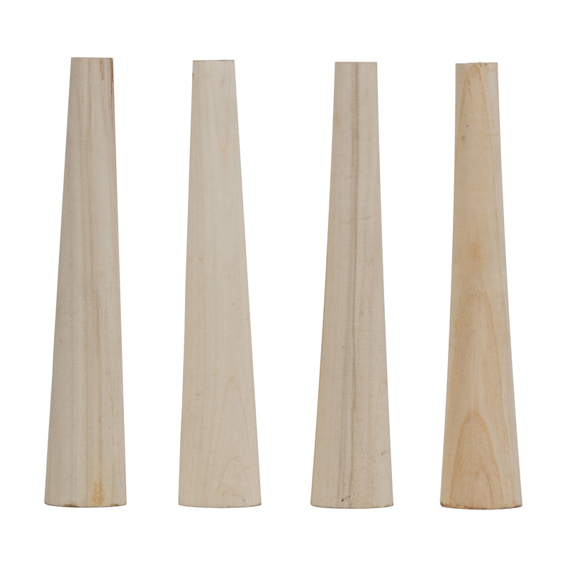 پایه میز مدل چوبی مخروطی کد 40 مجموعه 4 عددی پایه میز مدل چوبی مخروطی کد 40 مجموعه 4 عددی