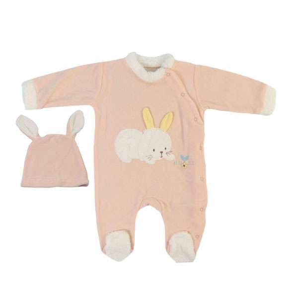 ست سرهمی و کلاه نوزادی مدل cag420